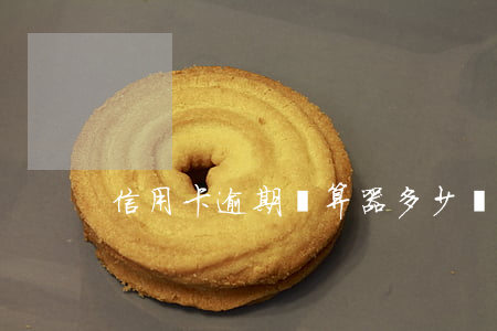 信用卡逾期計算器多少錢(銀行逾期計算器)
