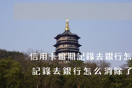 信用卡逾期記錄去銀行怎么消除(信用卡逾期記錄去銀行怎么消除了)