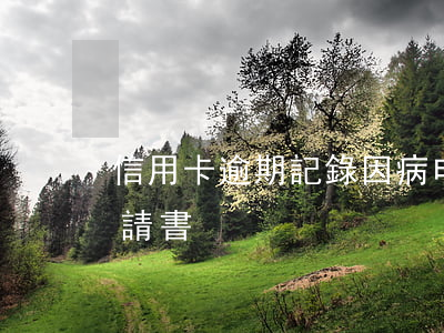 信用卡逾期記錄因病申請(銀行信用卡逾期申請書)
