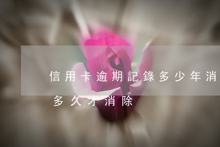 信用卡逾期記錄多少年消除(逾期信用記錄要多久才消除)