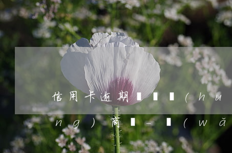 信用卡逾期記錄會(huì)影響網(wǎng)商貸-網(wǎng)商貸逾期影響信用卡的使用情況么