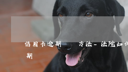 信用卡逾期訴訟方法-法院如何判信用卡逾期