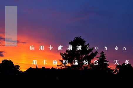 信用卡逾期誠(chéng)意金是多少(信用卡逾期違約金一天多少錢(qián))