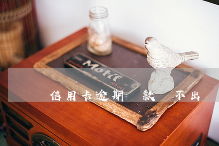 信用卡逾期貸款辦不出來怎么辦