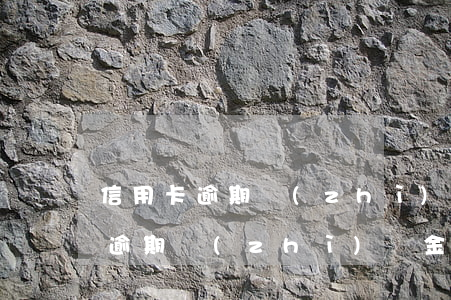 信用卡逾期質(zhì)帶金怎么算(信用卡逾期質(zhì)帶金怎么算)