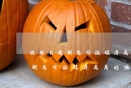 信用卡逾期走司法程序是真的嘛-信用卡逾期走司法程序是真的嘛嗎