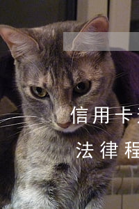信用卡逾期走法律程序怎么還(信用卡逾期走法律程序怎么還錢)