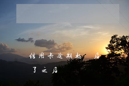 信用卡逾期起訴后沒錢還(信用卡逾期被起訴了之后確實沒錢還)