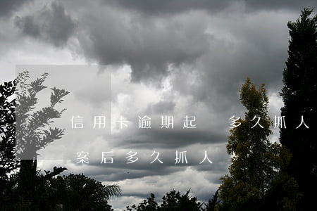 信用卡逾期起訴多久抓人(銀行信用卡逾期報案后多久抓人)