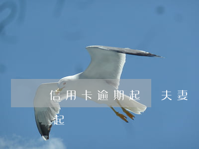 信用卡逾期起訴夫妻雙方(信用卡逾期的案由起訴)