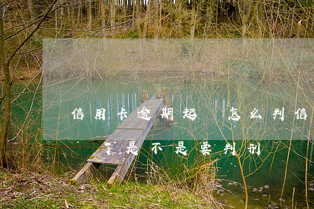 信用卡逾期起訴怎么判(信用卡逾期了法院起訴了是不是要判刑)