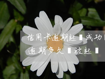信用卡逾期起訴成功會怎么樣(欠銀行信用卡逾期多久會被起訴)