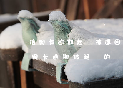 信用卡逾期起訴被退回(有沒(méi)有信用卡逾期被起訴的)