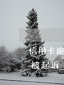 信用卡逾期起诉几率大吗(信用卡逾期会不会被起诉)