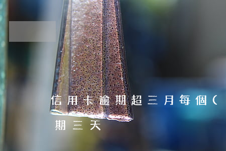 信用卡逾期超三月(每個(gè)月信用卡逾期三天)