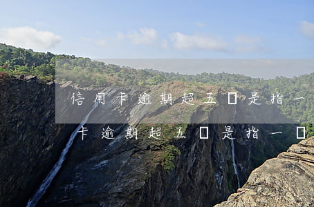 信用卡逾期超五萬是指一張還是多張-信用卡逾期超五萬是指一張還是多張呢