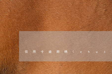 信用卡逾期轉(zhuǎn)法全額