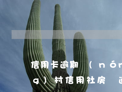 信用卡逾期農(nóng)村房 農(nóng)村信用社房貸逾期寬限