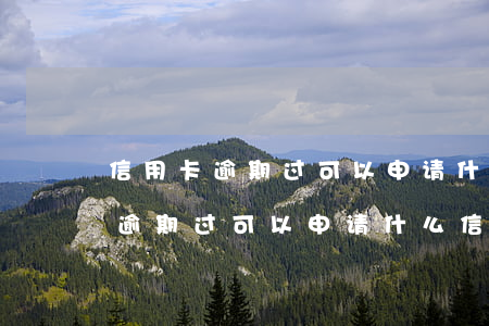 信用卡逾期过可以申请什么信用卡-信用卡逾期过可以申请什么信用卡呢