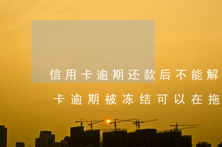 信用卡逾期还款后不能解冻(储蓄卡因为信用卡逾期被冻结,可以在拖几个月还款吗)