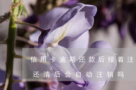 信用卡逾期还款后接着注销了 逾期的信用卡还清后会自动注销吗