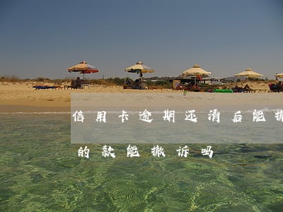 信用卡逾期还清后能撤诉吗(起诉后还清逾期的款能撤诉吗)