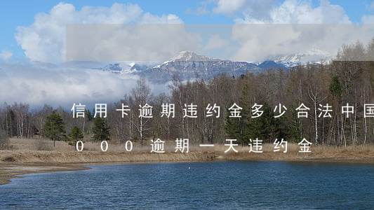 信用卡逾期违约金多少合法中国(信用卡20000逾期一天违约金)