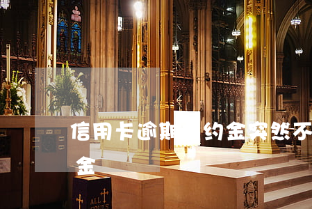 信用卡逾期违约金突然不扣了(逾期不还违约金)