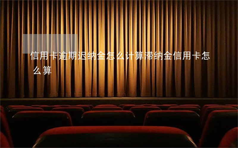 信用卡逾期迟纳金怎么计算(滞纳金信用卡怎么算)