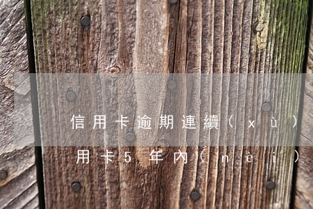 信用卡逾期連續(xù)6個(gè)月(信用卡5年內(nèi)有6個(gè)月處于逾期狀態(tài)能貸款嗎)