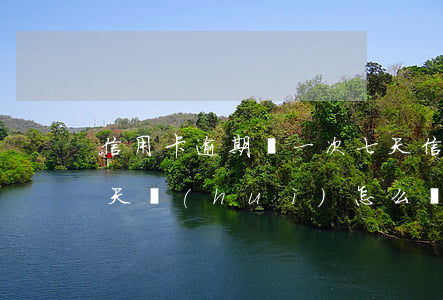 信用卡逾期過一次七天(信用卡逾期過一次七天會(huì)怎么樣)