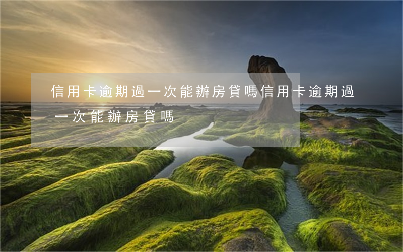 信用卡逾期過一次能辦房貸嗎(信用卡逾期過一次能辦房貸嗎)