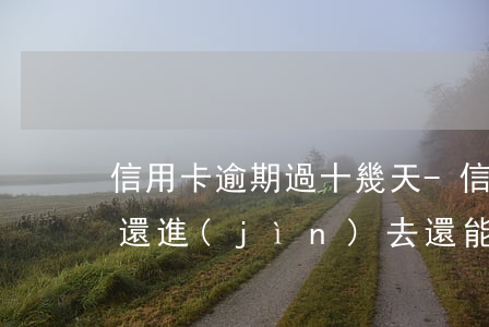 信用卡逾期過十幾天-信用卡逾期過十幾天還進(jìn)去還能用嗎