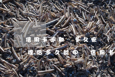 信用卡逾期過多久恢復(fù)使用(逾期處理后多久能申請信用卡)