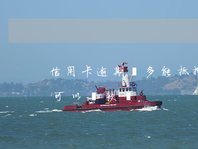 信用卡逾期過多能抵押貸款嗎(有信用卡逾期可以貸款嗎)