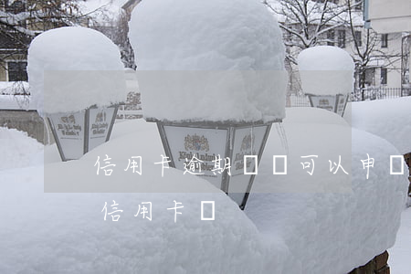 信用卡逾期過還可以申請嗎(逾期嚴重還能辦信用卡嗎)