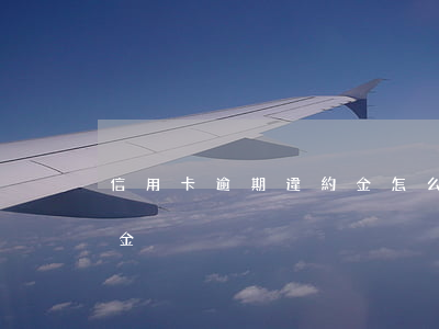 信用卡逾期違約金怎么收(信用卡 違約金 滯納金)