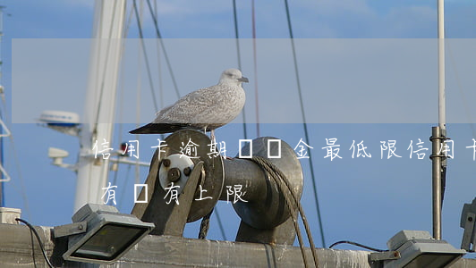 信用卡逾期違約金最低限(信用卡逾期違約金有沒有上限)