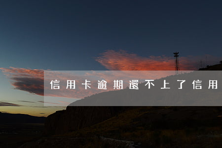 信用卡逾期還不上了(信用卡逾期還不上咋辦)