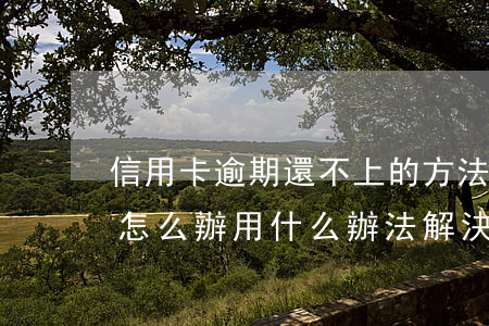 信用卡逾期還不上的方法(信用卡逾期還不上怎么辦用什么辦法解決)