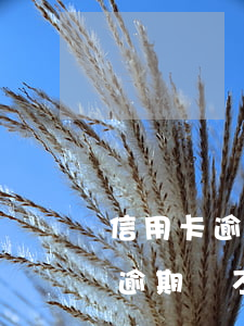 信用卡逾期還不完去銀行能處理嗎-信用卡逾期還不完去銀行能處理嗎要多久