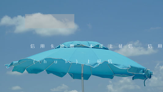 信用卡逾期還不能上征信嗎(信用卡不逾期會(huì)上征信嗎)