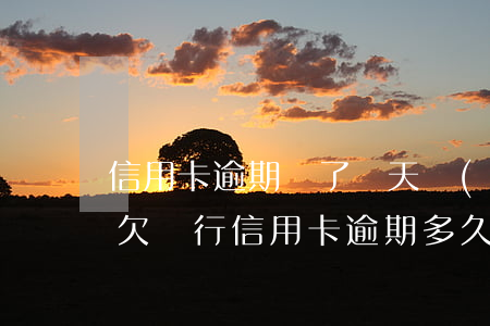 信用卡逾期還了幾天會(huì)被起訴嗎(欠銀行信用卡逾期多久會(huì)被起訴)