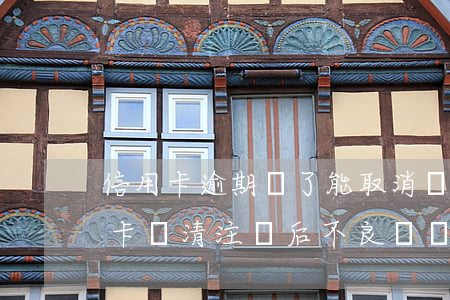 信用卡逾期還了能取消記錄嗎-逾期的信用卡還清注銷后不良記錄會(huì)消除嗎