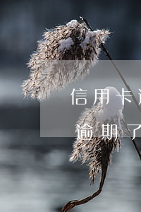 信用卡逾期還完房貸嗎-正在還房貸信用卡逾期了