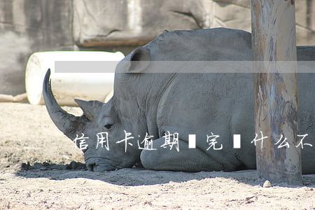 信用卡逾期還完為什么不能用
