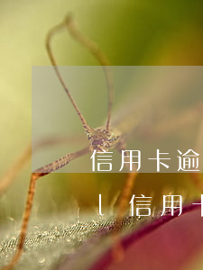 信用卡逾期還幾百塊錢(qián)還算做l(信用卡8000塊錢(qián)逾期三個(gè)月)