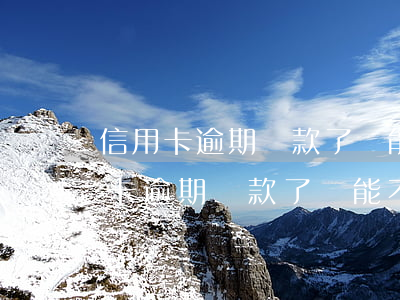 信用卡逾期還款了,還能不能正常使用-信用卡逾期還款了,還能不能正常使用了