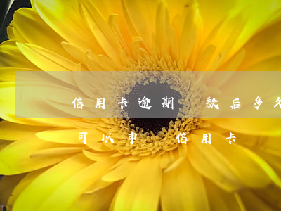 信用卡逾期還款后多久才能用(逾期還完多久可以申請信用卡)