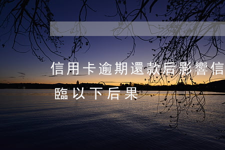 信用卡逾期還款后影響(信用卡逾期還款將面臨以下后果)